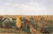 Golden Autumn-village and small town Levitan, Isaak